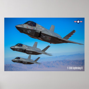 POSTER F-35B ÉCLAIRAGE II