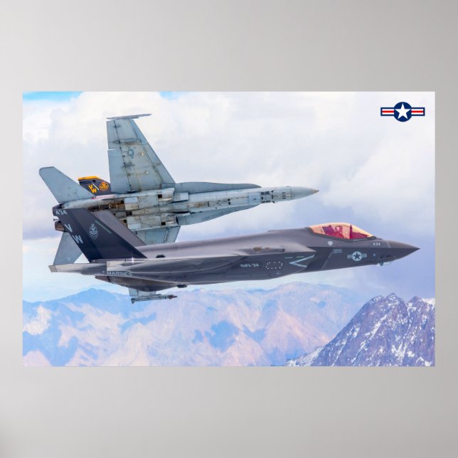 POSTER F-35C ÉCLAIRAGE II (Devant)
