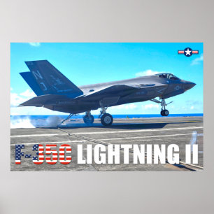 POSTER F-35C ÉCLAIRAGE II