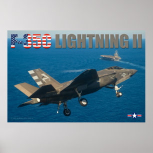 POSTER F-35C ÉCLAIRAGE II