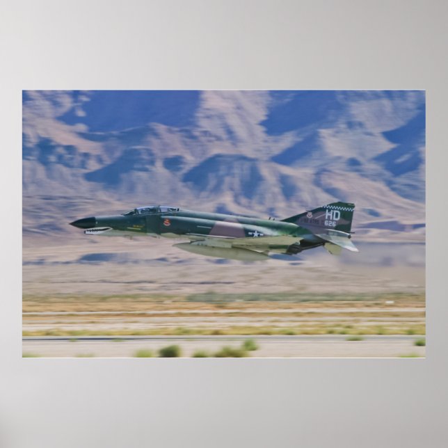 Poster F-4 Phantom II - Passe basse (Devant)