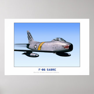 Poster F-86 Sabre nord-américain