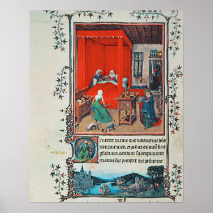 Poster f.93v la naissance de Jean-Baptist et du Baptis