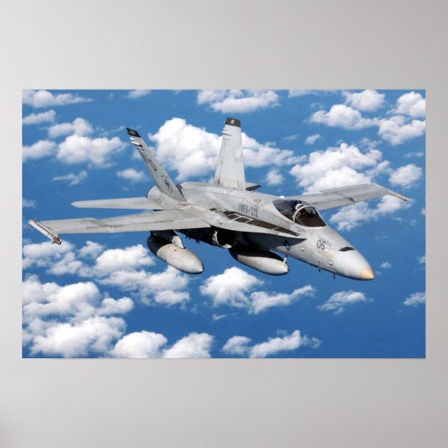 Poster F/A-18 Hornet (Devant)