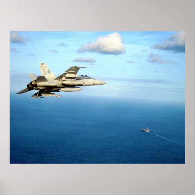 Poster F/A-18A Hornet Strike Fighter Escadron 87 (Devant)