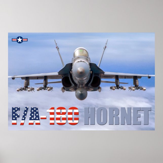POSTER F/A-18C HORNET (Devant)