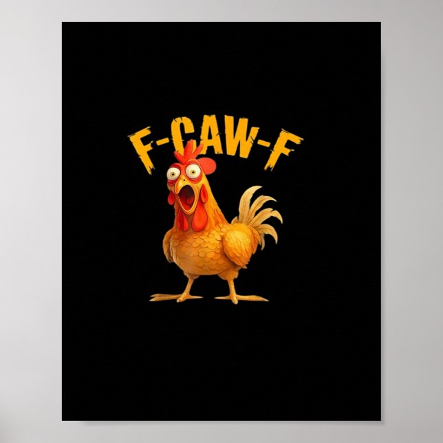 Poster F-Caw-F Drôle Unique (Devant)