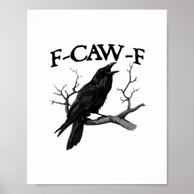 Poster F Caw F Graphique Vintage Classique (Devant)