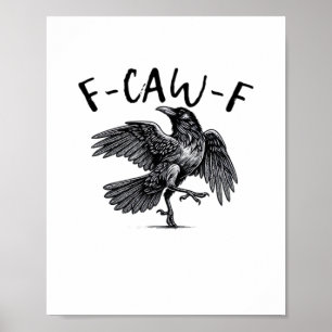 Poster F Caw F Style Rétro Classique Corbeau