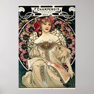 Poster F. Champenois par Alphonse Mucha