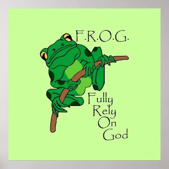 Poster F.R.O.G. S'Appuie Pleinement Sur Dieu #1 (Devant)