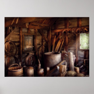 Poster Fabricant de tonneaux - À l'arrière des fabricants