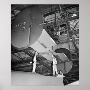 Poster Fabrication d'avions 2ème guerre mondiale, 1943