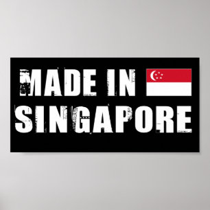 Poster Fabriqué à Singapour
