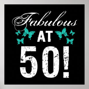 Poster Fabuleux 50e anniversaire pour elle