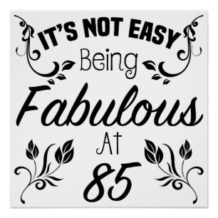 Poster Fabuleux 85e anniversaire