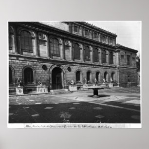 Poster Façade de la bibliothèque