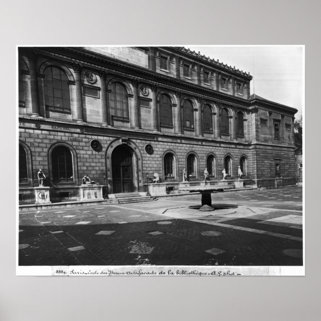 Poster Façade de la bibliothèque (Devant)