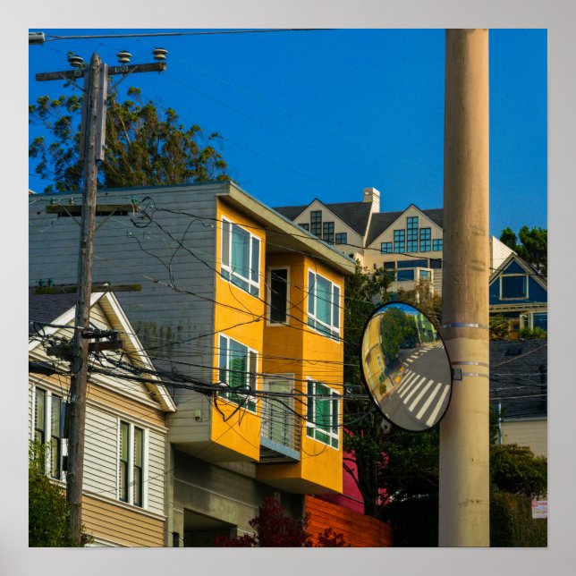 Poster Façade Jaune (Devant)