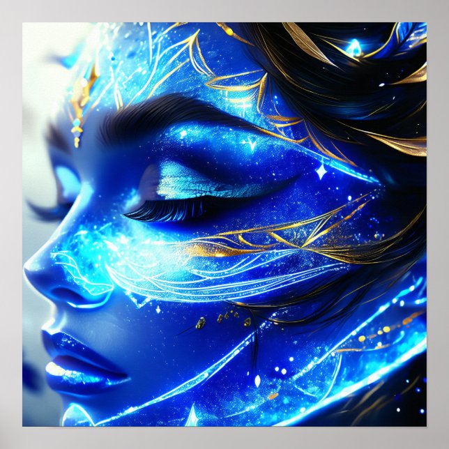 Poster Face 2 des femmes bleues (Devant)