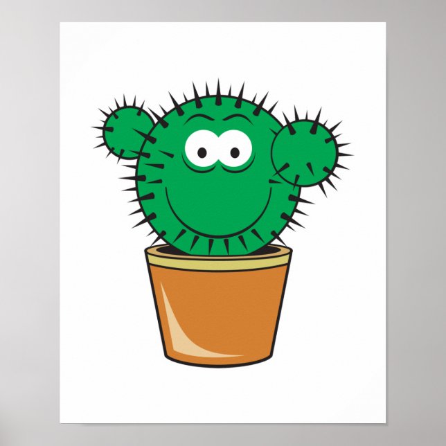 Poster Face de cactus (Devant)
