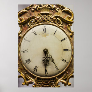 Poster Face d'horloge du XIXe siècle, Allemagne