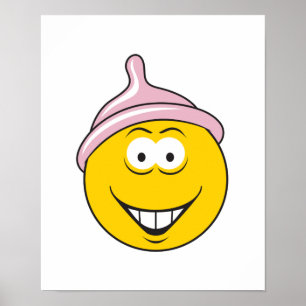 Poster Face du préservatif