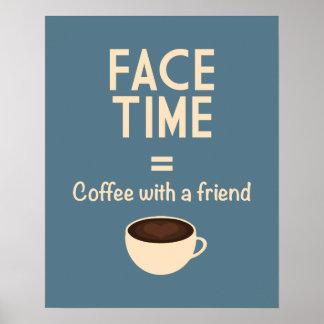 Poster FaceTime = Café avec un ami