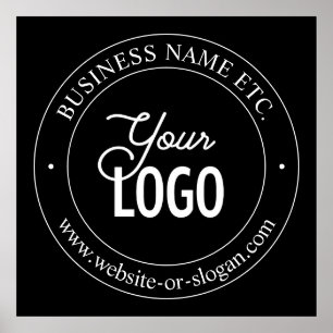 Poster Facile de remplacement de logo et de texte personn