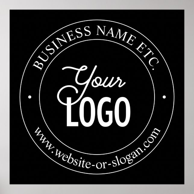 Poster Facile de remplacement de logo et de texte personn (Devant)
