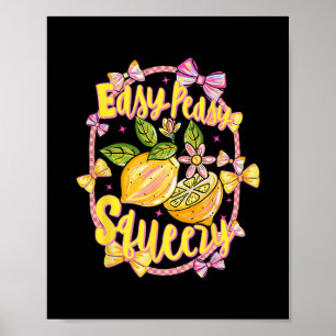 Poster Facile Peasy Citron Pressé Coquette Noeud Papillon