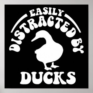 Poster Facilement Distrait Par Les Canards