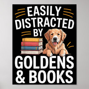 Poster Facilement Distrait Par Les Goldens & Livres - Gol