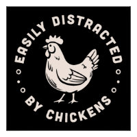 Facilement distrait par les poulets drôle vie agri