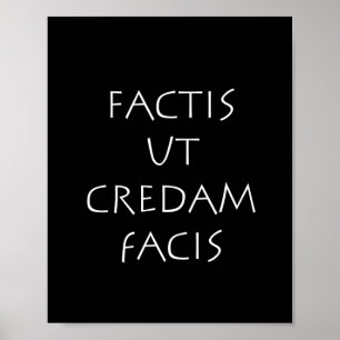 Poster Factis ut credam facis