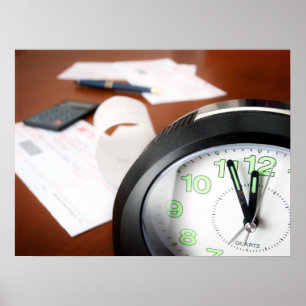 Poster Factures payant le temps