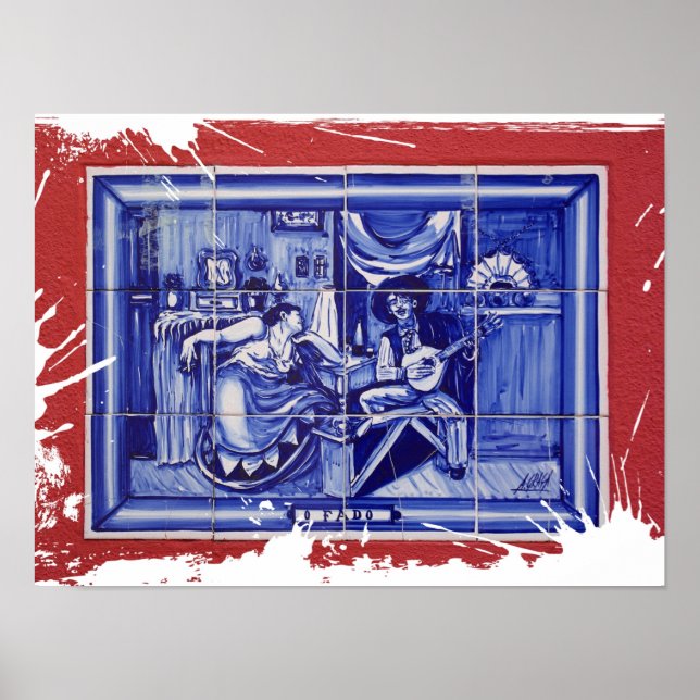 Poster Fado, art populaire portugais (Devant)