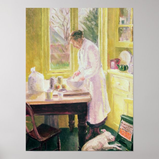 Poster Faire de la tarte aux pommes (Devant)