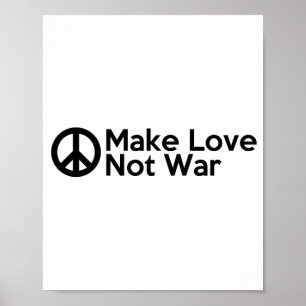 Poster Faire de l'amour pas la guerre