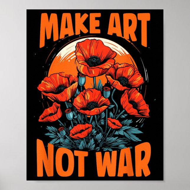 Poster Faire De L'Art Pas Des Poppies De Croissance De Gu (Devant)