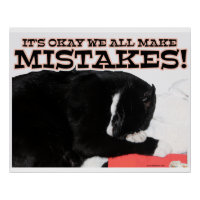 Faire des erreurs est OK Motivational Chat Slogan