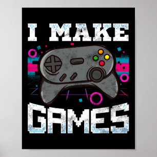 Poster Faire des jeux pour le jeu vidéo développeur cadea