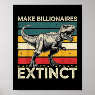 Poster Faire des milliardaires disparus drôle sarcastique