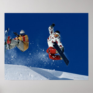 Poster Faire du surf des neiges 8