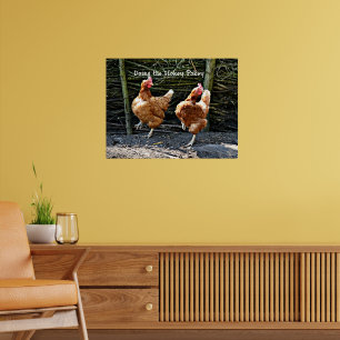 Poster Faire Le Pokey, Les Poulets De Pokey,