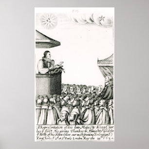 Poster Faire-part de la naissance du fils de Charles Ier