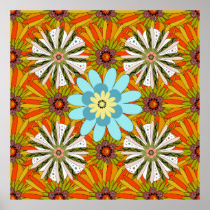 Poster Faire-part de mariage. Abstrait arrière - plan fle