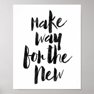 Poster Faire Place Au Nouveau