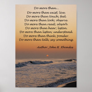 Poster Faire plus que