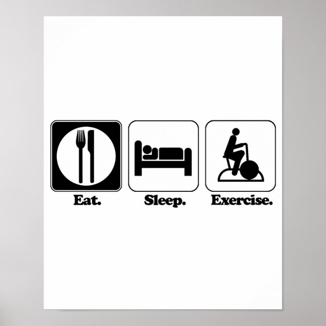 Poster faire un exercice de sommeil (Devant)